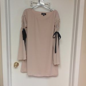 Nude shift dress